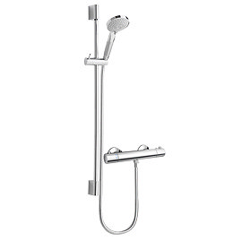 Modern Cool Touch Shower Bar Valve + Slider Rail Kit Large Image
