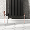 Monza Copper Angled Thermostatic Radiator Valves with Sleeving Kit - Energy Saving