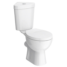 Cove Bermuda Corner Toilet with Soft Close Seat Large Image
