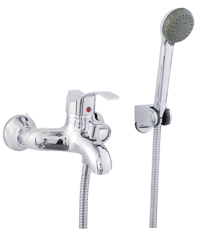 Modern Crest Wall Mounted Bath Shower Mixer Large Image