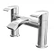 Modern Curved Bath Filler Tap - Chrome  Large Image