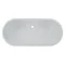 Modern Double Ended Curved Freestanding Bath (1680 x 750mm) Profile Large Image