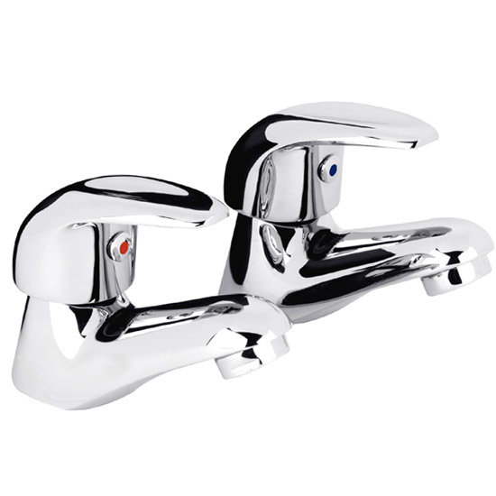 Ultra Modern Eon Basin Taps - Chrome - PF301 Large Image