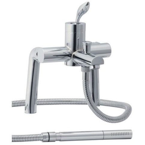 Ultra Modern Flame Deck Mounted Bath Shower Mixer - PV304 Large Image