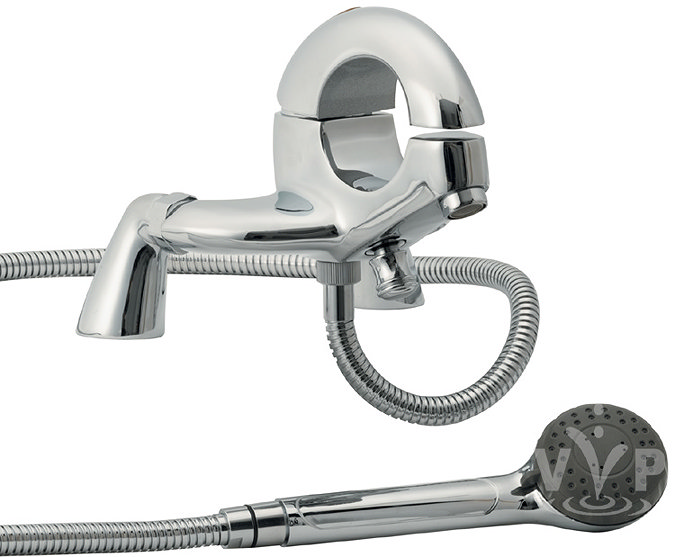 Modern Hola Deck Mounted Bath Shower Mixer Large Image