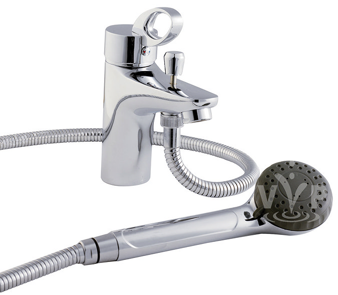 Modern Iris Mono Bath Shower Mixer Large Image