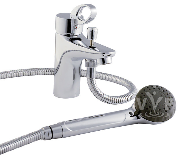 Modern Iris Mono Bath Shower Mixer at Victorian Plumbing UK