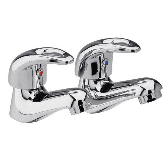 Ultra Modern Loop Bath Taps - Chrome - PH302LPH371 Large Image