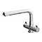 Modern Mono Kitchen Sink Mixer Tap with Swivel Spout - Chrome Large Image