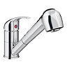 Bower Modern Mono Kitchen Tap with Pull Out Rinser - Chrome