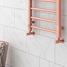 Arezzo Modern Rose Gold Angled Radiator Valves  Profile Large Image