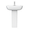 Pro 600 Modern Short Projection Basin & Pedestal (550mm Wide - 1 Tap Hole)  Feature Large Image