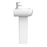 Pro 600 Modern Short Projection Basin & Pedestal (550mm Wide - 1 Tap Hole)  Standard Large Image