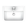 Pro 600 Modern Short Projection Basin & Pedestal (550mm Wide - 1 Tap Hole)  In Bathroom Large Image