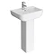 Pro 600 Modern Short Projection Basin & Pedestal (560mm Wide - 1 Tap Hole) Large Image