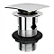 Modern Square Chrome Click Clack Basin Waste + Bottle Trap Pack Feature Large Image