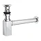 Modern Square Chrome Click Clack Basin Waste + Bottle Trap Pack Large Image