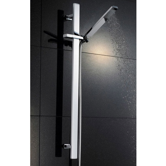 Modern Triple Outlet Shower Pack with Head, Body Hets + Slider Rail Standard Large Image
