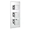 Modern Triple Outlet Shower Pack with Head, Body Hets + Slider Rail  In Bathroom Large Image