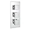 Modern Triple Outlet Shower Pack with Head, Body Hets + Slider Rail In Bathroom Large Image