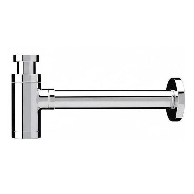 Arezzo Round Modern Basin Bottle Trap - Chrome