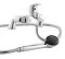 Modern Surf Single Lever Deck Mounted Bath Shower Mixer Large Image
