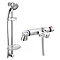 Modern Thermostatic Bath Shower Mixer Tap + Slider Shower Rail Kit Large Image