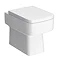 Modern WC Unit Incl. Polymarble Worktop and Square Toilet (505mm Wide)  Feature Large Image