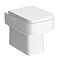 Modern WC Unit Incl. Polymarble Worktop and Square Toilet (505mm Wide) Feature Large Image