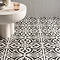 Molyneux Black & White Patterned Wall & Floor Tiles - 450 x 450mm