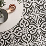 Molyneux Black & White Patterned Wall & Floor Tiles - 450 x 450mm