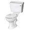 Monaco Traditional Close Coupled Toilet with Soft Close Seat (Gloss White)