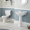 Monaco Traditional Close Coupled Toilet with Soft Close Seat (Gloss White)