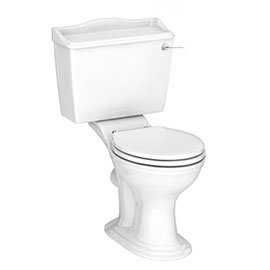 Monaco Traditional Close Coupled Toilet + Soft Close Seat Medium Image