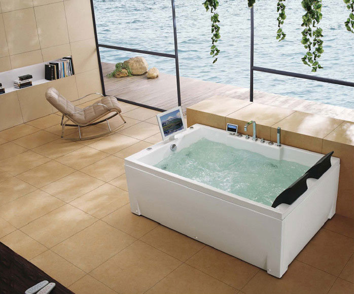 Monaco Hydrotherapy Bath Deluxe & TV Model Large Image
