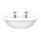 Monaco Traditional Wall Hung Cloakroom Basin (500mm Wide - 2 Tap Hole)