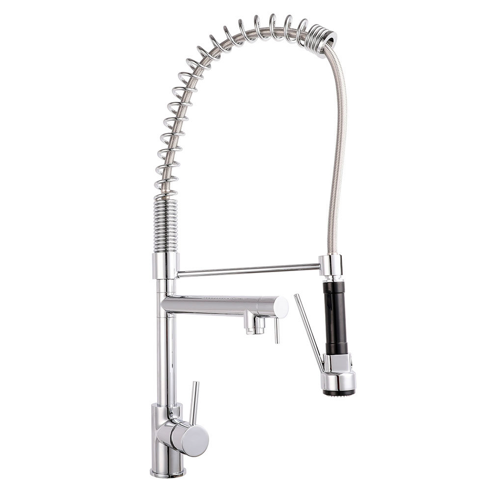 Monda Tall Kitchen Tap with Riser and Pan Filler