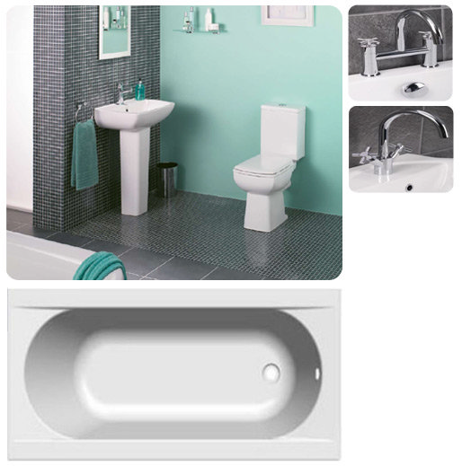 Monica 6 Piece 1TH Bathroom Suite Large Image