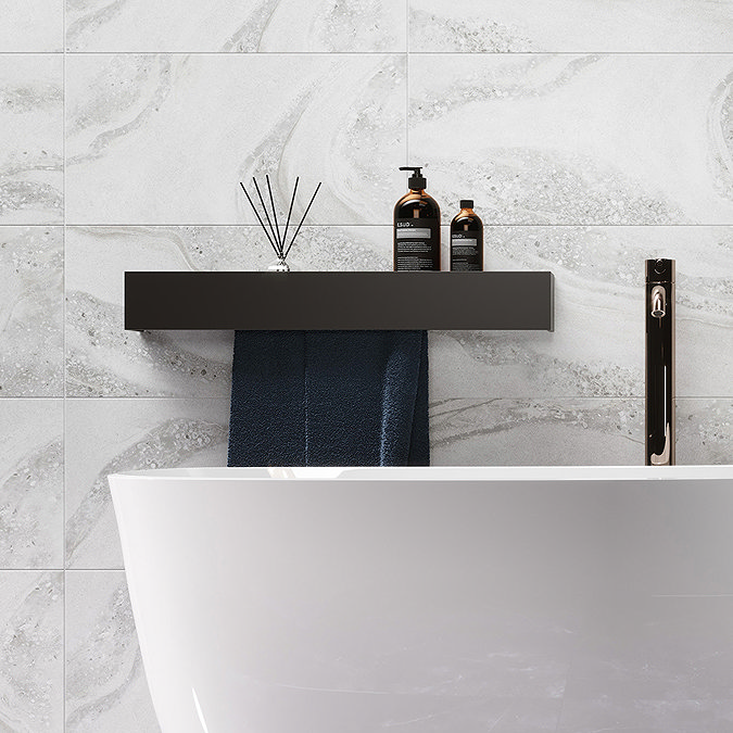 Monsanto Grey Stone Effect Wall Tiles - 300 x 600mm Feature Large Image