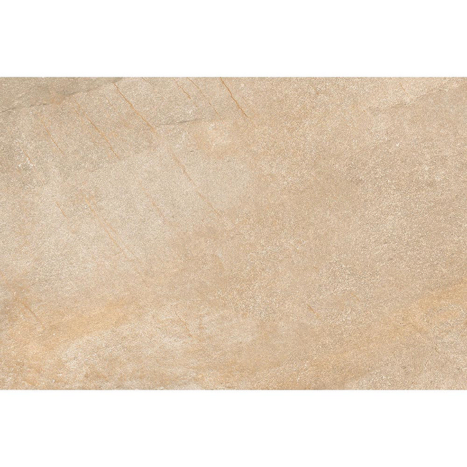 Montana Beige Outdoor Stone Effect Floor Tile - 600 x 900mm Feature Large Image