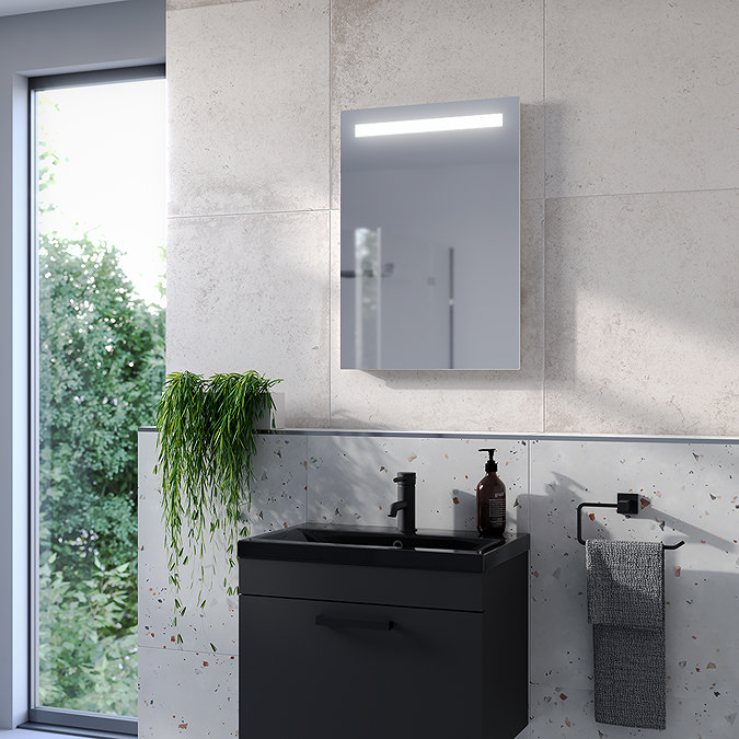 Montreal 500 x 700mm LED Portrait Mirror with Anti-Fog Demist & Shaving Socket