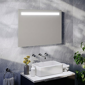 Montreal 700x500mm LED Mirror with Anti-Fog Demist & Shaving Socket