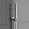 Montreal Modern Shower Package (Fixed Head, Ceiling Mounted Arm, Handset & 6 Body Jets)  In Bathroom