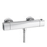 Montreal Modern Thermostatic Bar Shower Valve (Bottom Outlet) Large Image