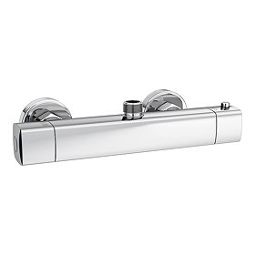 Montreal Modern Thermostatic Bar Shower Valve (Top Outlet) Large Image