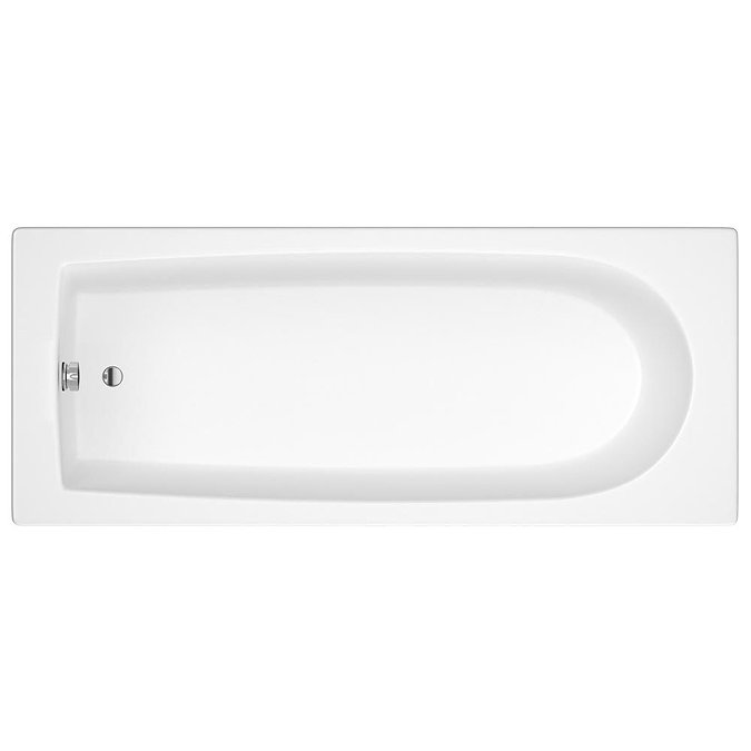 Montreal Round Single Ended Bath with Curtain Rail Bath Screen  Feature Large Image