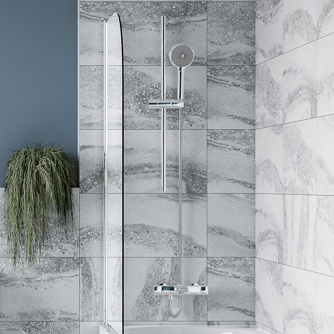 Montreal Wall Mounted Thermostatic Bath Shower Valve (Bottom Outlet)
