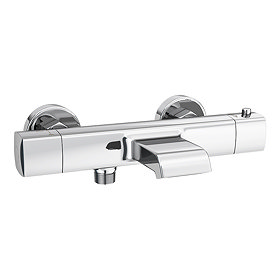 Montreal Wall Mounted Thermostatic Bath Shower Valve (Bottom Outlet) Large Image