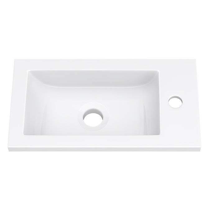 Montrose 400mm Dove Grey Cloakroom Vanity Unit with Brushed Brass Handle