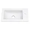 Montrose 400mm White Cloakroom Vanity Unit with Chrome Handle